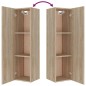 Set di Mobili Porta TV 4 pz Rovere Sonoma in Legno Multistrato
