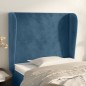 Testiera ad Orecchio Blu Scuro 103x23x118/128 cm in Velluto Testiera ad Orecchio Blu Scuro 103x23x118/128 cm in Velluto