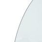 vidaXL Lastra in Vetro per Caminetto Semicircolare 800x500 mm vidaXL Lastra in Vetro per Caminetto Semicircolare 800x500 mm