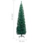 vidaXL Albero di Natale Artificiale Sottile Supporto Verde 210 cm PVC vidaXL Albero di Natale Artificiale Sottile Supporto Verde 210 cm PVC