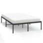 vidaXL Giroletto in Metallo Nero 120x200 cm vidaXL Giroletto in Metallo Nero 120x200 cm
