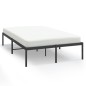 vidaXL Giroletto in Metallo Nero 135x190 cm vidaXL Giroletto in Metallo Nero 135x190 cm