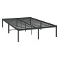vidaXL Giroletto in Metallo Nero 135x190 cm vidaXL Giroletto in Metallo Nero 135x190 cm