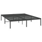 vidaXL Giroletto in Metallo Nero 140x200 cm vidaXL Giroletto in Metallo Nero 140x200 cm