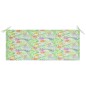 vidaXL Panchina da Giardino 2 Posti e Cuscino 120cm Massello Eucalipto vidaXL Panchina da Giardino 2 Posti e Cuscino 120cm Massello Eucalipto