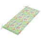 vidaXL Panchina da Giardino 2 Posti e Cuscino 120cm Massello Eucalipto vidaXL Panchina da Giardino 2 Posti e Cuscino 120cm Massello Eucalipto
