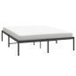 vidaXL Giroletto in Metallo Nero 160x200 cm vidaXL Giroletto in Metallo Nero 160x200 cm