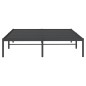 vidaXL Giroletto in Metallo Nero 160x200 cm vidaXL Giroletto in Metallo Nero 160x200 cm