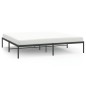 vidaXL Giroletto Metallo Nero 180x200 cm