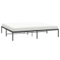 vidaXL Giroletto Metallo Nero 180x200 cm