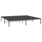 vidaXL Giroletto Metallo Nero 180x200 cm