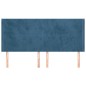 vidaXL Testiera ad Orecchio Blu Scuro 203x23x118/128 cm in Velluto vidaXL Testiera ad Orecchio Blu Scuro 203x23x118/128 cm in Velluto