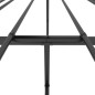 vidaXL Giroletto Metallo Nero 180x200 cm