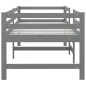 vidaXL Letto Medio-Alto Grigio in Legno Massello di Pino 90x200 cm vidaXL Letto Medio-Alto Grigio in Legno Massello di Pino 90x200 cm
