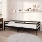 vidaXL Dormeuse Nera in Legno Massello di Pino 90x200 cm vidaXL Dormeuse Nera in Legno Massello di Pino 90x200 cm