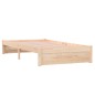 vidaXL Giroletto Bianco in Legno Massello 100x200 cm vidaXL Giroletto Bianco in Legno Massello 100x200 cm