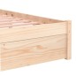 vidaXL Giroletto Bianco in Legno Massello 100x200 cm vidaXL Giroletto Bianco in Legno Massello 100x200 cm