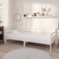 vidaXL Dormeuse Bianca in Legno Massello di Pino 90x200 cm vidaXL Dormeuse Bianca in Legno Massello di Pino 90x200 cm