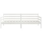 vidaXL Dormeuse Bianca in Legno Massello di Pino 90x200 cm vidaXL Dormeuse Bianca in Legno Massello di Pino 90x200 cm