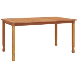 vidaXL Tavolo da Pranzo da Giardino 150x90x75cm Legno Massello di Teak