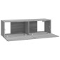 Set di Mobili Porta TV 6 pz Grigio Sonoma in Legno Multistrato
