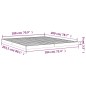 vidaXL Giroletto 180x200 cm Legno Massello di Pino 6FT Super King vidaXL Giroletto 180x200 cm Legno Massello di Pino 6FT Super King