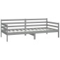 vidaXL Dormeuse Grigia in Legno Massello di Pino 90x200 cm vidaXL Dormeuse Grigia in Legno Massello di Pino 90x200 cm