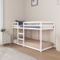 vidaXL Letto a Castello Bianco 90x200 cm in Legno Massello di Pino vidaXL Letto a Castello Bianco 90x200 cm in Legno Massello di Pino