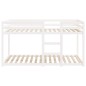 vidaXL Letto a Castello Bianco 90x200 cm in Legno Massello di Pino vidaXL Letto a Castello Bianco 90x200 cm in Legno Massello di Pino