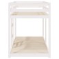 vidaXL Letto a Castello Bianco 90x200 cm in Legno Massello di Pino vidaXL Letto a Castello Bianco 90x200 cm in Legno Massello di Pino