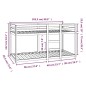 vidaXL Letto a Castello Bianco 90x200 cm in Legno Massello di Pino vidaXL Letto a Castello Bianco 90x200 cm in Legno Massello di Pino