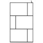 vidaXL Parete per Doccia Walk-in in Vetro Temperato Nera 115x195 cm vidaXL Parete per Doccia Walk-in in Vetro Temperato Nera 115x195 cm