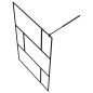 vidaXL Parete per Doccia Walk-in in Vetro Temperato Nera 115x195 cm vidaXL Parete per Doccia Walk-in in Vetro Temperato Nera 115x195 cm