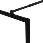 vidaXL Parete per Doccia Walk-in in Vetro Temperato Nera 115x195 cm vidaXL Parete per Doccia Walk-in in Vetro Temperato Nera 115x195 cm