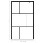 vidaXL Parete per Doccia Walk-in in Vetro Temperato Nera 115x195 cm vidaXL Parete per Doccia Walk-in in Vetro Temperato Nera 115x195 cm