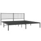 vidaXL Giroletto con Testiera in Metallo Nero 200x200 cm vidaXL Giroletto con Testiera in Metallo Nero 200x200 cm