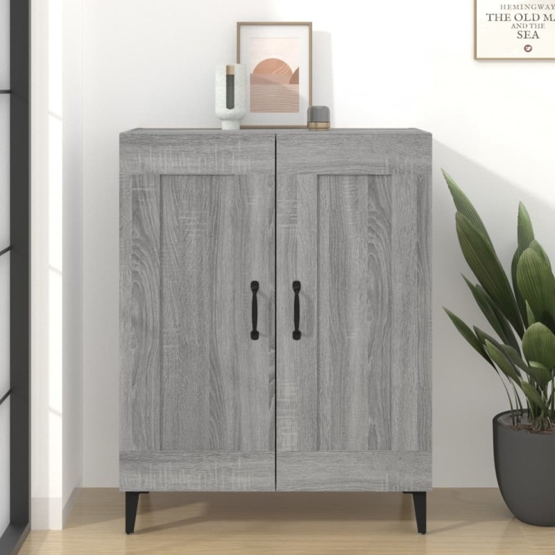 vidaXL Credenza Grigio Sonoma 69,5x34x90 cm in Legno Multistrato vidaXL Credenza Grigio Sonoma 69,5x34x90 cm in Legno Multistrato