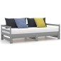 vidaXL Dormeuse Estraibile Grigia in Massello di Pino 2x(90x200) cm vidaXL Dormeuse Estraibile Grigia in Massello di Pino 2x(90x200) cm