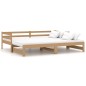 vidaXL Dormeuse Estraibile Marrone Miele Massello Pino 2x(90x200) cm vidaXL Dormeuse Estraibile Marrone Miele Massello Pino 2x(90x200) cm