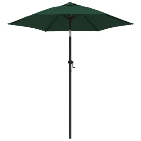 vidaXL Ombrellone Verde 200x224 cm in Alluminio