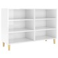 vidaXL Credenza Bianco Lucido 103,5x35x70 cm in Legno Multistrato vidaXL Credenza Bianco Lucido 103,5x35x70 cm in Legno Multistrato