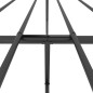 vidaXL Giroletto con Testiera e Pediera Metallo Nero 180x200 cm