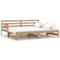 vidaXL Dormeuse Estraibile Marrone Miele Massello Pino 2x(90x200) cm vidaXL Dormeuse Estraibile Marrone Miele Massello Pino 2x(90x200) cm