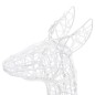 vidaXL Famiglia di Renne di Natale 300 LED Bianco Caldo in Acrilico vidaXL Famiglia di Renne di Natale 300 LED Bianco Caldo in Acrilico
