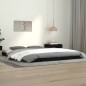 vidaXL Giroletto Nero 140x190 cm in Legno Massello di Pino