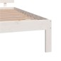 vidaXL Giroletto Bianco Legno Massello 135x190 cm 4FT6 Double vidaXL Giroletto Bianco Legno Massello 135x190 cm 4FT6 Double