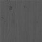 vidaXL Giroletto Grigio in Legno Massello 135x190 cm 4FT6 Double