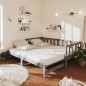 vidaXL Dormeuse Estraibile Grigia in Massello di Pino 2x(90x200) cm vidaXL Dormeuse Estraibile Grigia in Massello di Pino 2x(90x200) cm