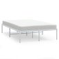 vidaXL Giroletto in Metallo Bianco 135x190 cm vidaXL Giroletto in Metallo Bianco 135x190 cm