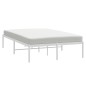 vidaXL Giroletto in Metallo Bianco 135x190 cm vidaXL Giroletto in Metallo Bianco 135x190 cm